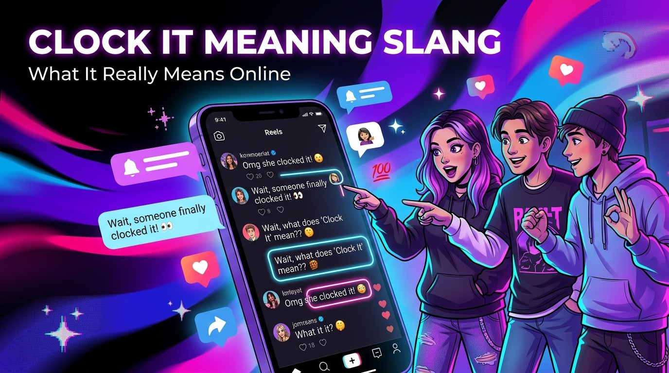 Clock It Meaning Slang2