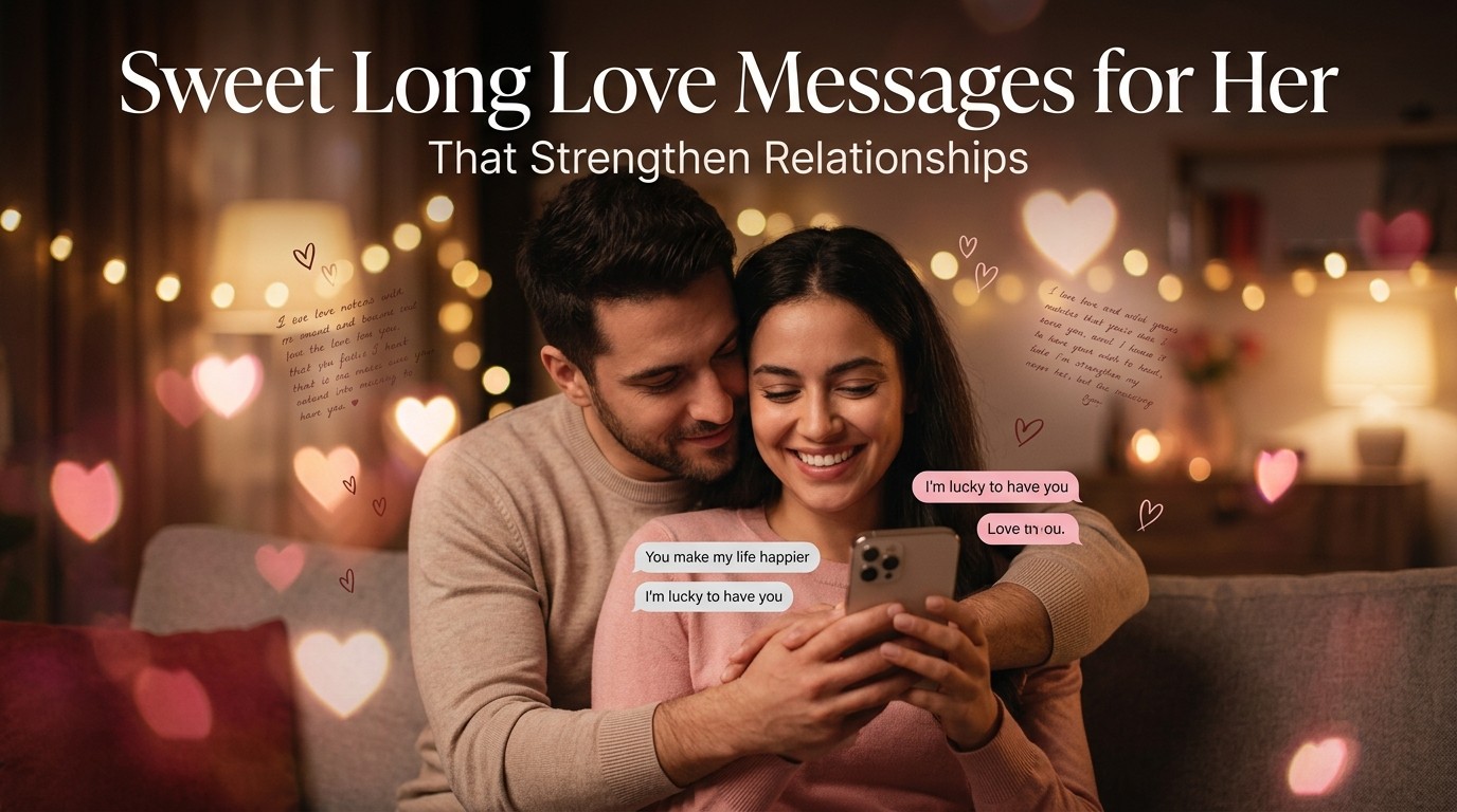 Sweet Long Love Messages for her That Strengthen Relationships